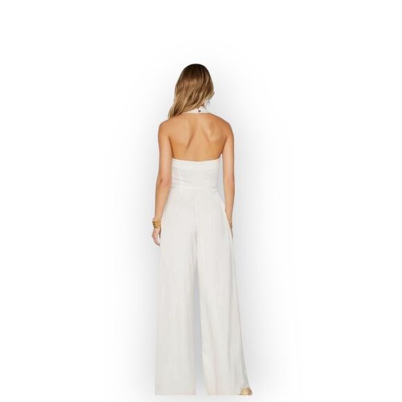 Ramy Brook Wesley halter White Jumpsuit Size 2 - Picture 10 of 16